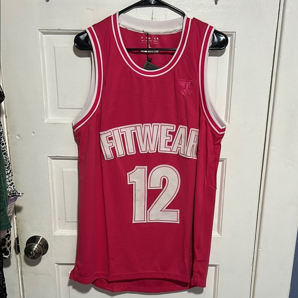 Pink Fitwear Basketball Jersey